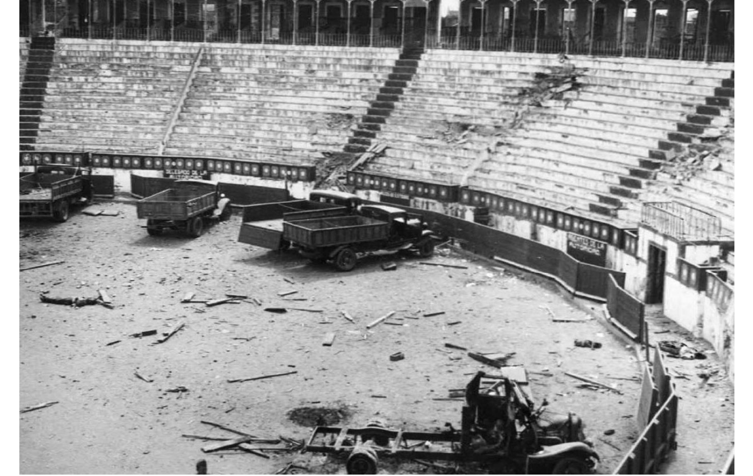 Destruction of the Badajoz Bullring, August 15, 1936